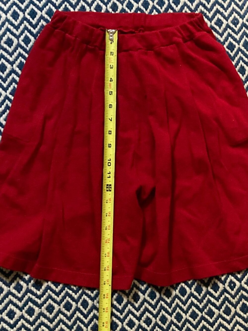 Vintage Sonia Rykiel red knitwear culottes with pockets - Picture 5 of 10